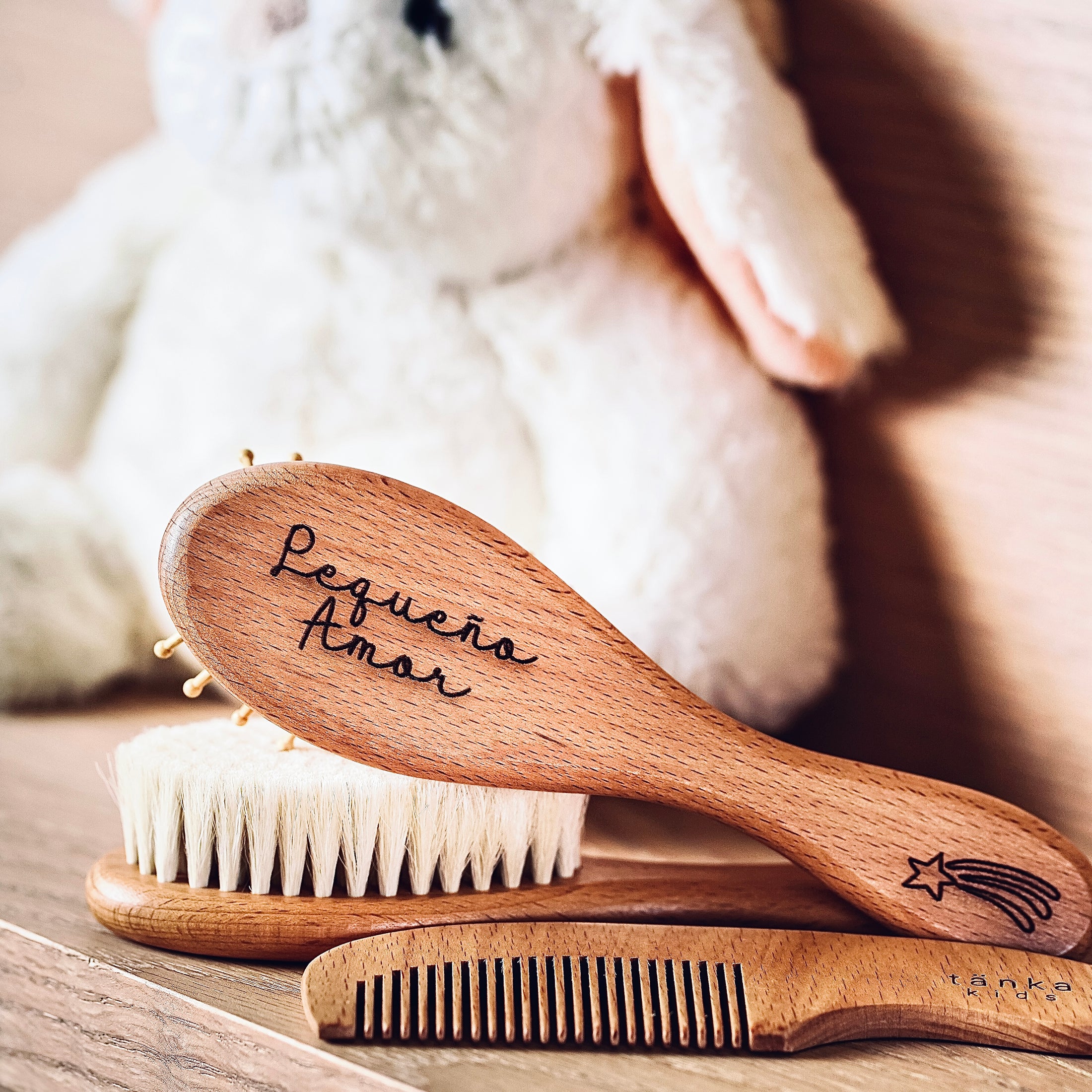 Set de cepillos de pelo para bebé
