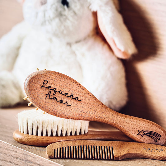 Set de cepillos de pelo para bebé