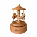 Cargar la imagen en la vista de la galería, Carrusel musical de madera caballitos personalizado