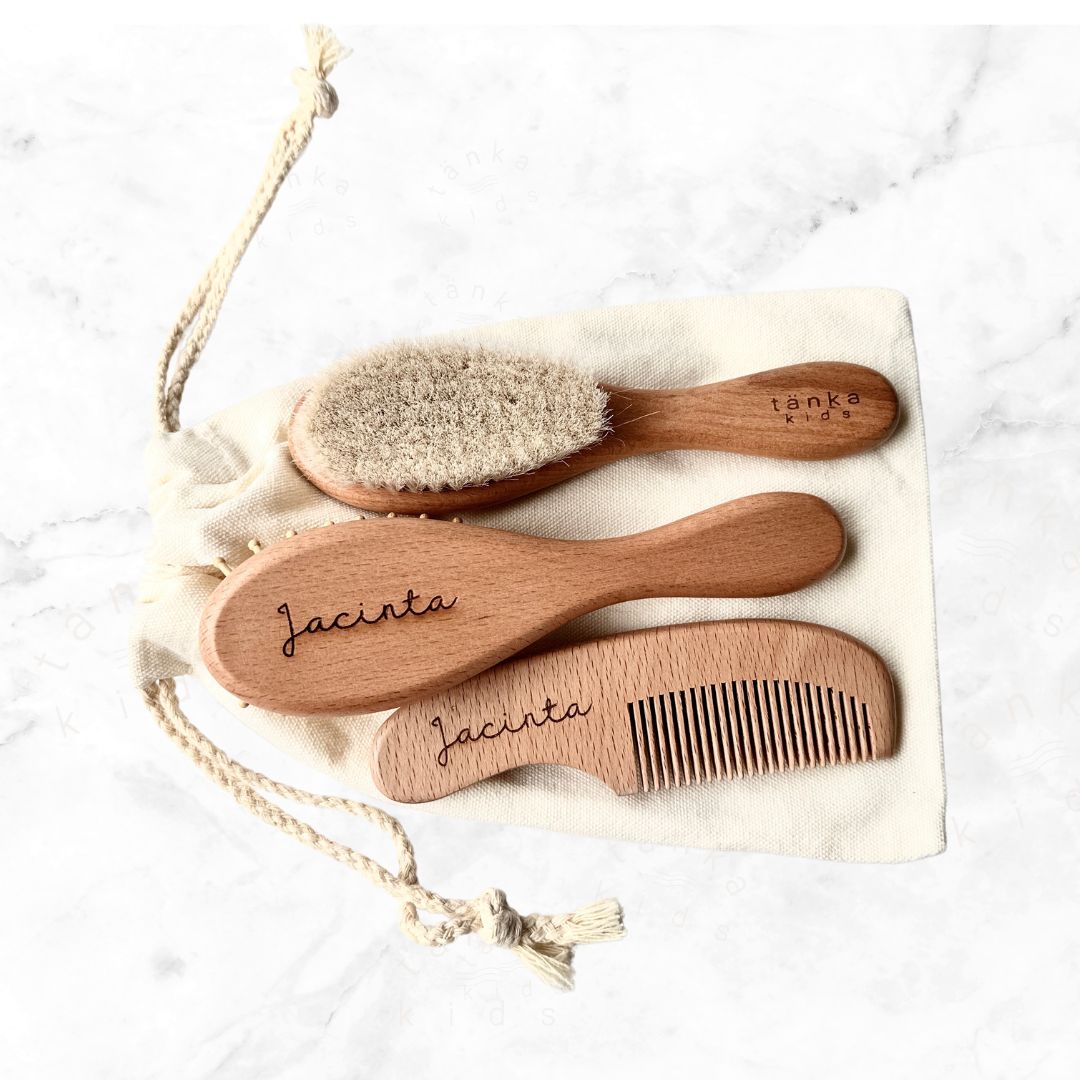 Set de cepillos de pelo para bebé