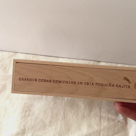 Cajita para guardar test de embarazo